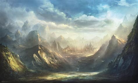 Seeking adventure in the enchanted underworld of fantasy landscapes